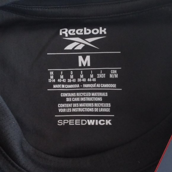 🆕Reebok Women's Running Essentials Short Sleeve Tee, Black, NWT, Authentic - Picture 11 of 14